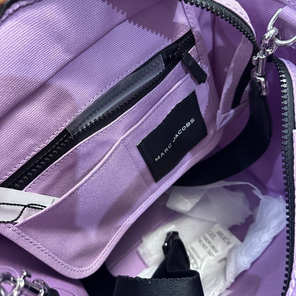 NWT！NEW！Marc Jacobs Standard Supply Canvas Tote -Medium Purple Wisteria Women - Picture 5 of 7